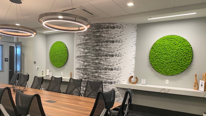 Circle Moss Wall Art near Carmel, Indiana