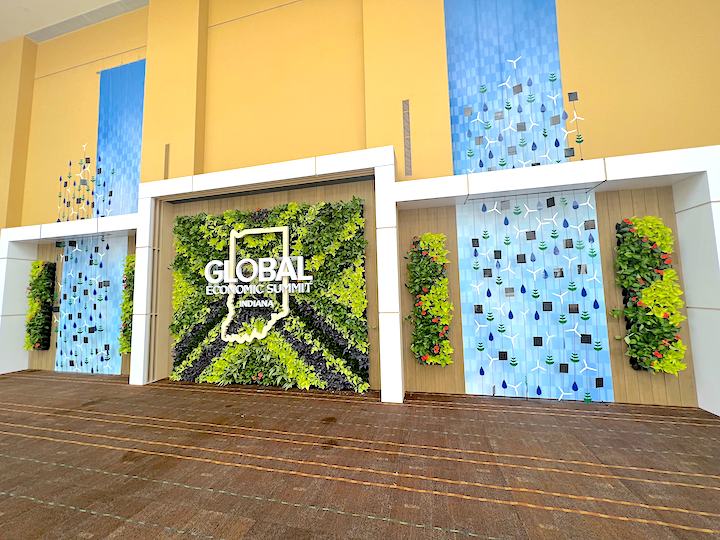 Living Plant Wall at the Global Economic Summit