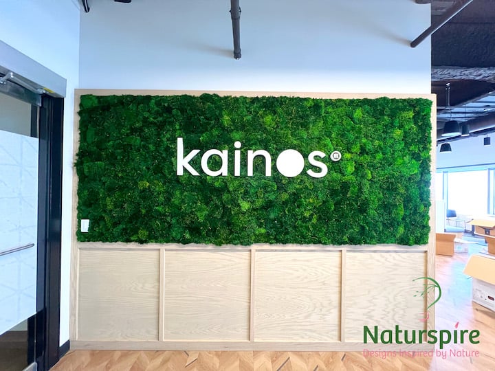 Kainos Moss Wall with Logo