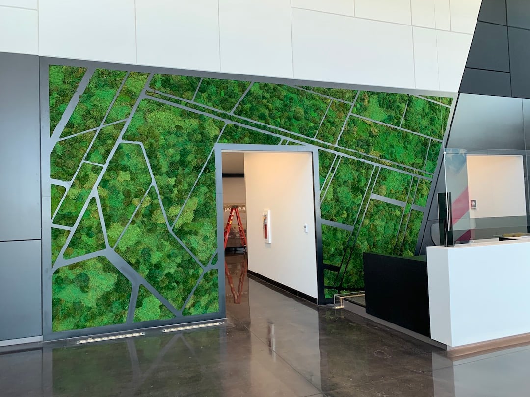 Saab Aerospace Moss Wall in West Lafayette, Indiana