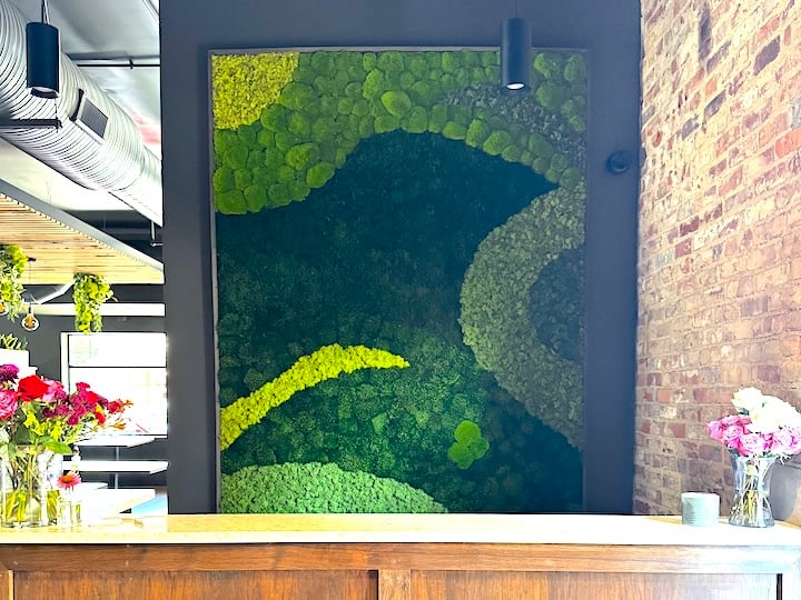 Moss Art at Red Bridge Bistro in Cicero, Indiana