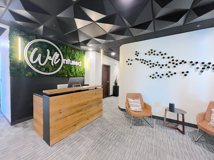 Well Infused Logo Moss Wall