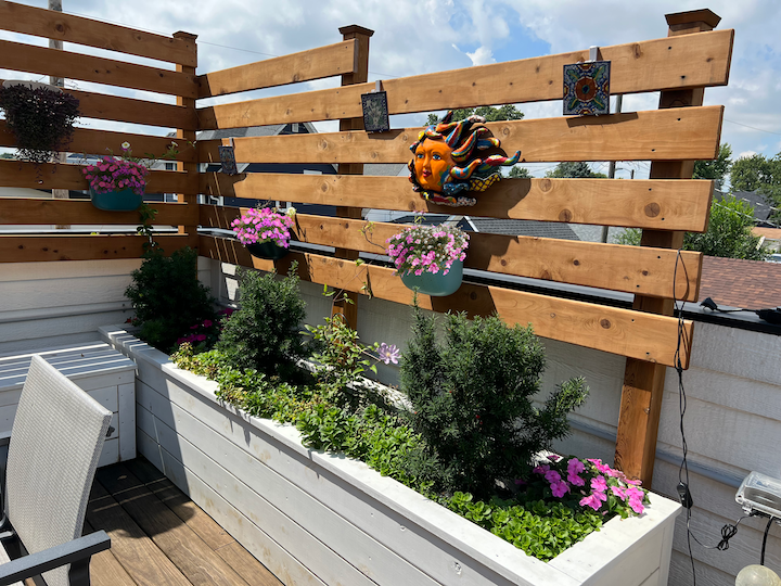 Outdoor Plantscape on rooftop