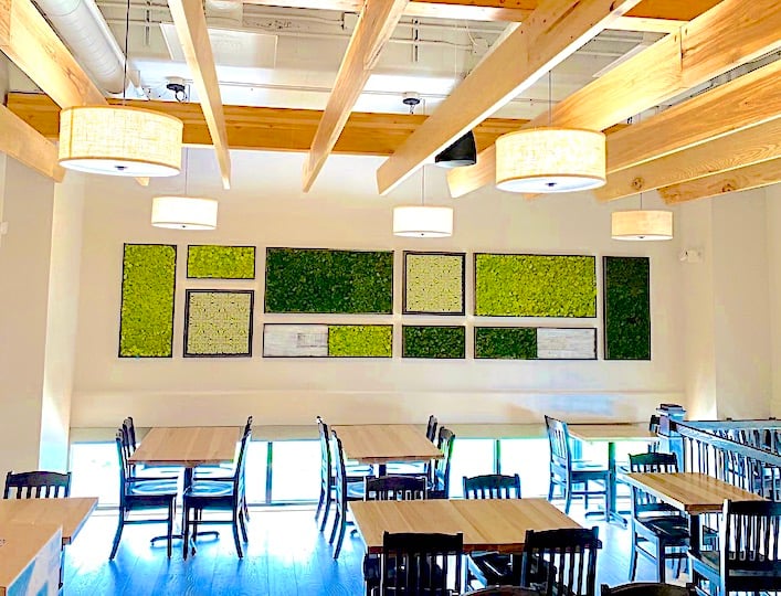 Rosie's Cafe and Restaurant in Carmel, Indiana Moss Wall Art