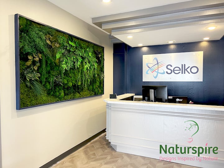 Moss Wall in Frame at Selko
