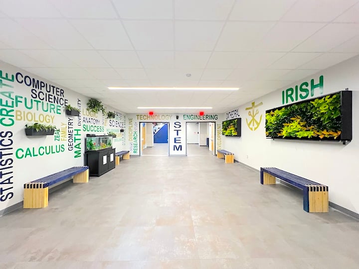 Cathedral High School Living Wall